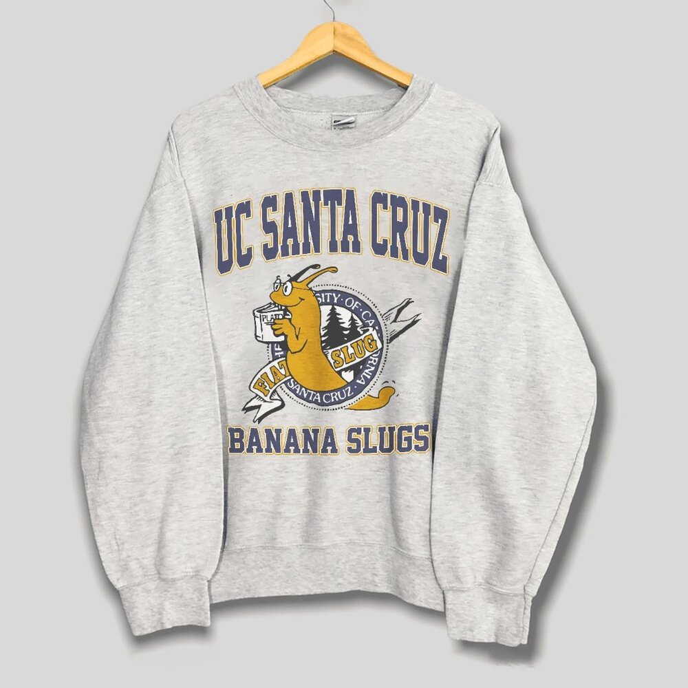 Vintage 90s University of California Santa Cruz Slugs Banana UC Santa Cruz Shirt